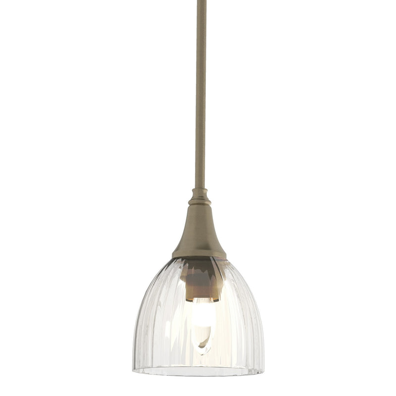 Hubbardton Forge 182640-SKT-MULT-84-LL0001 One Light Mini Pendant, Soft Gold