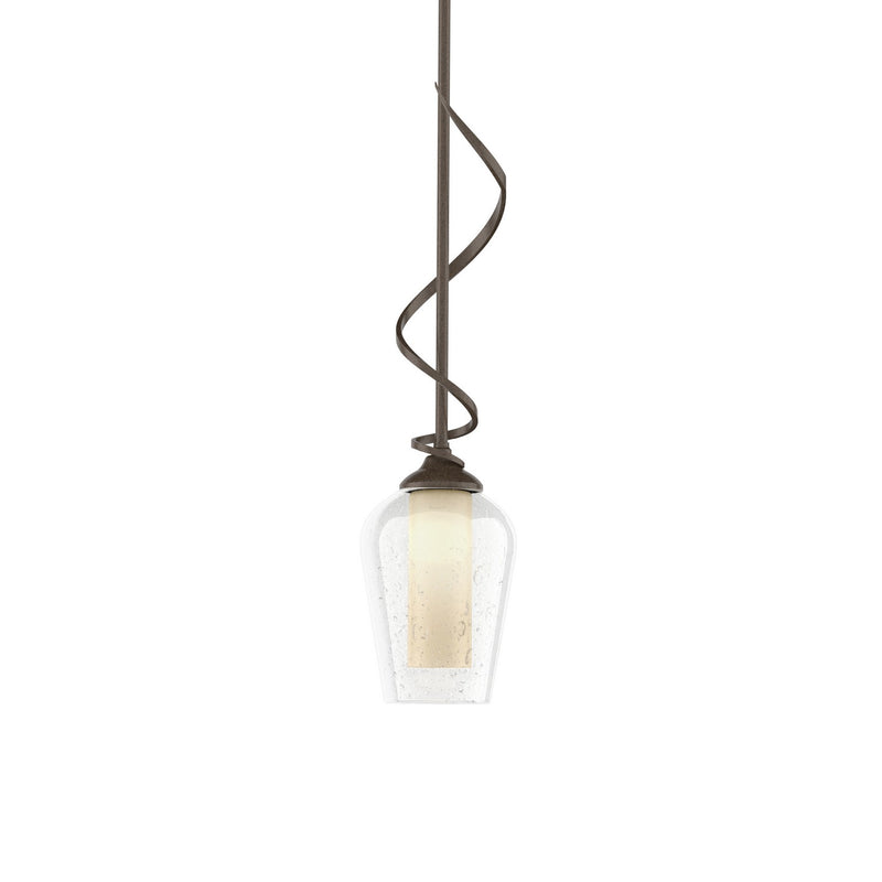 Hubbardton Forge 183030-SKT-MULT-05-ZS0354 One Light Mini Pendant, Bronze