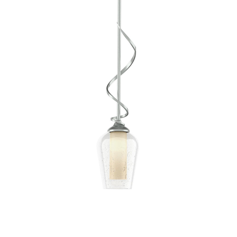Hubbardton Forge 183030-SKT-MULT-82-ZS0354 One Light Mini Pendant, Vintage Platinum