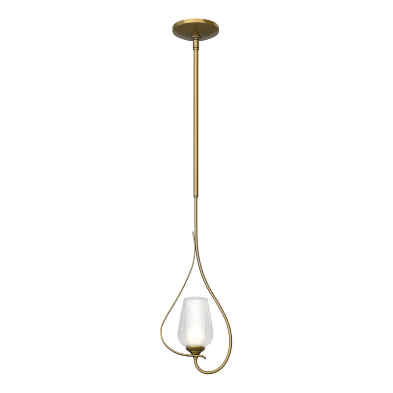 Hubbardton Forge 183050-SKT-MULT-86-ZS0354 One Light Mini Pendant, Modern Brass