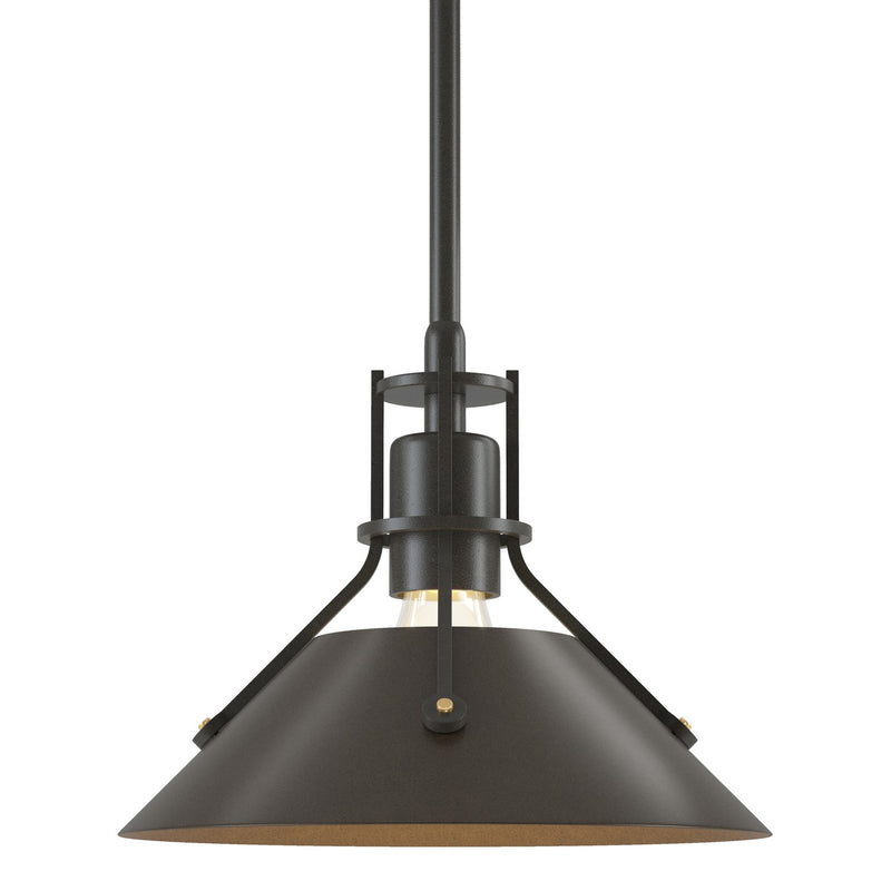 Hubbardton Forge 184250-SKT-MULT-07-05 One Light Mini Pendant, Dark Smoke