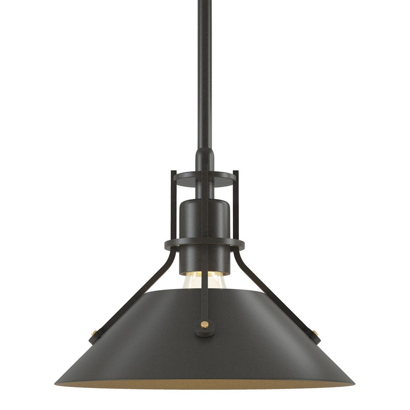 Hubbardton Forge 184250-SKT-MULT-07-07 One Light Mini Pendant, Dark Smoke