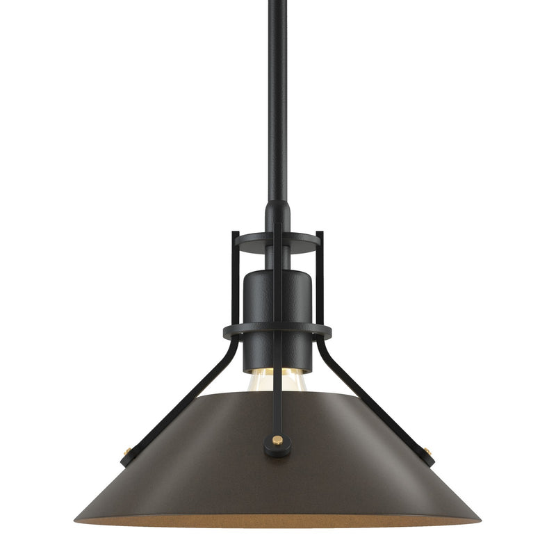 Hubbardton Forge 184250-SKT-MULT-10-05 One Light Mini Pendant, Black