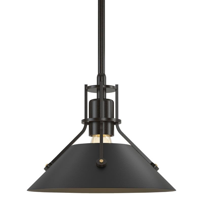 Hubbardton Forge 184250-SKT-MULT-14-10 One Light Mini Pendant, Oil Rubbed Bronze