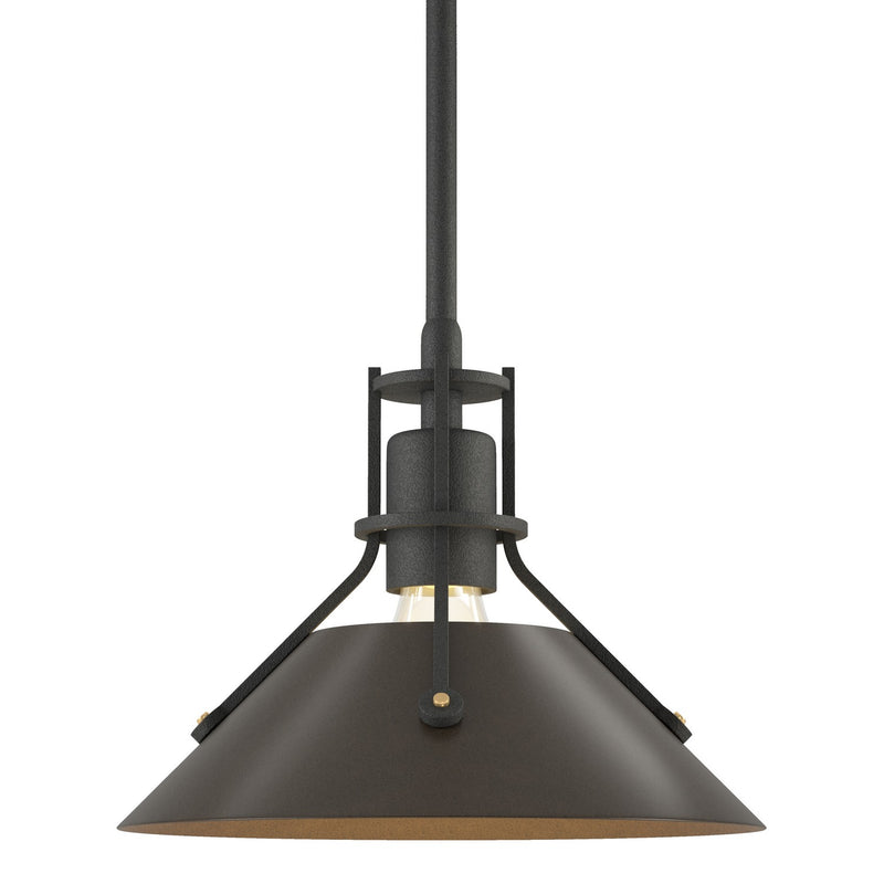Hubbardton Forge 184250-SKT-MULT-20-05 One Light Mini Pendant, Natural Iron