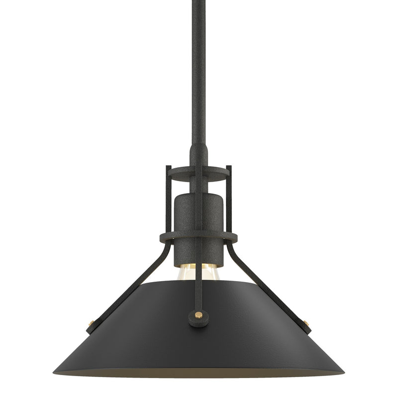 Hubbardton Forge 184250-SKT-MULT-20-10 One Light Mini Pendant, Natural Iron