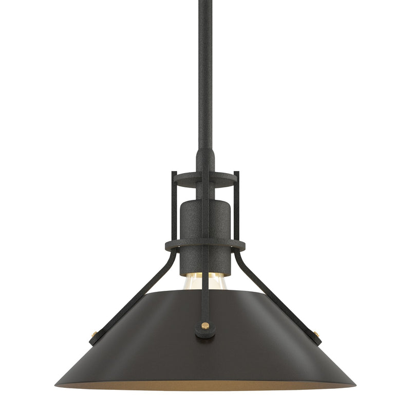 Hubbardton Forge 184250-SKT-MULT-20-14 One Light Mini Pendant, Natural Iron