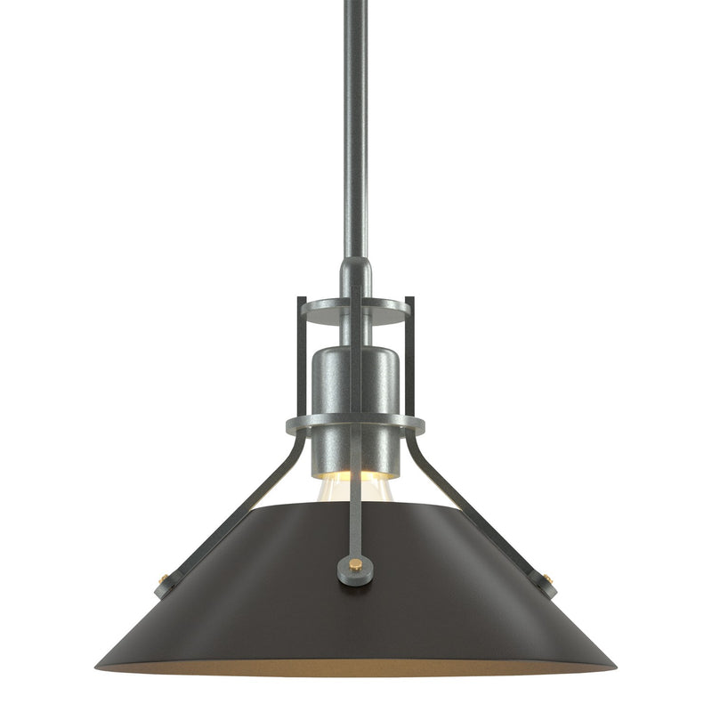 Hubbardton Forge 184250-SKT-MULT-82-14 One Light Mini Pendant, Vintage Platinum