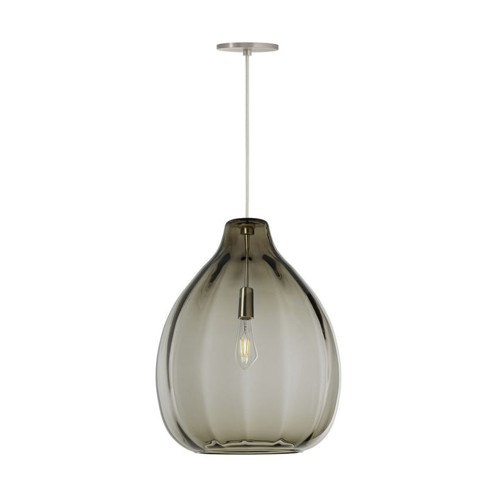 Visual Comfort Modern 700TDHARPKS-LED927 LED Pendant, Satin Nickel
