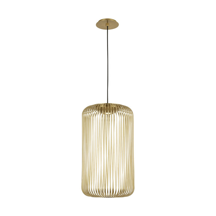Visual Comfort Modern 700TDKAI1BR-LED930 LED Pendant, Plated Brass