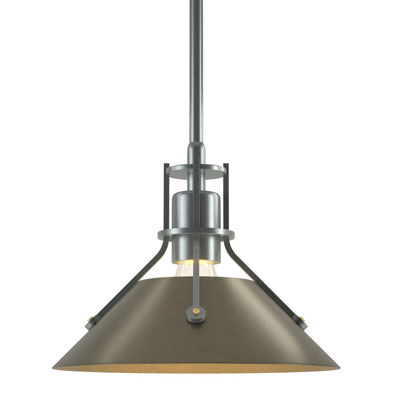 Hubbardton Forge 184250-SKT-MULT-82-84 One Light Mini Pendant, Vintage Platinum