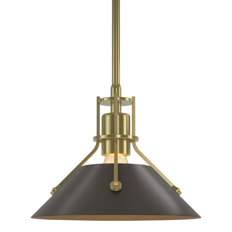 Hubbardton Forge 184250-SKT-MULT-86-05 One Light Mini Pendant, Modern Brass