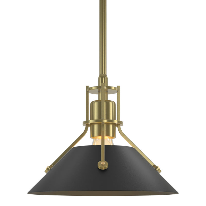 Hubbardton Forge 184250-SKT-MULT-86-10 One Light Mini Pendant, Modern Brass