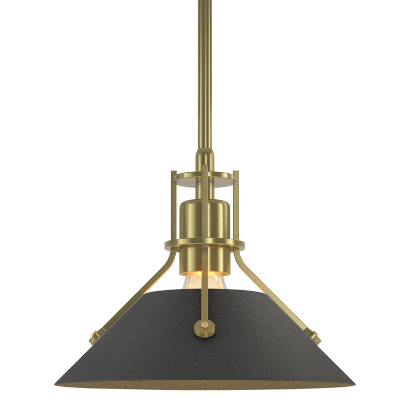 Hubbardton Forge 184250-SKT-MULT-86-20 One Light Mini Pendant, Modern Brass
