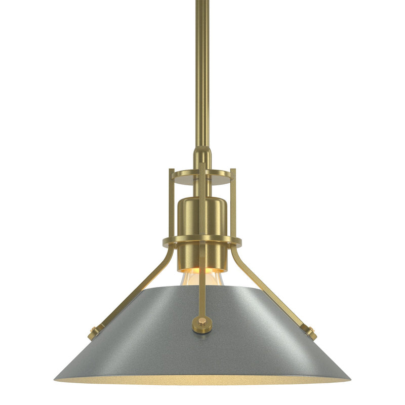 Hubbardton Forge 184250-SKT-MULT-86-82 One Light Mini Pendant, Modern Brass
