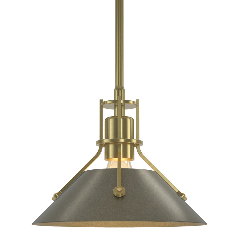 Hubbardton Forge 184250-SKT-MULT-86-84 One Light Mini Pendant, Modern Brass