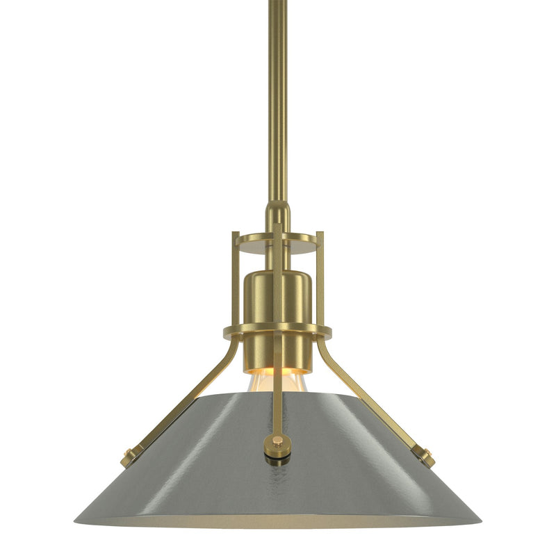 Hubbardton Forge 184250-SKT-MULT-86-85 One Light Mini Pendant, Modern Brass