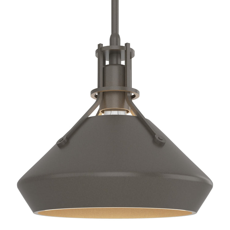 Hubbardton Forge 184251-SKT-MULT-07-07 One Light Mini Pendant, Dark Smoke