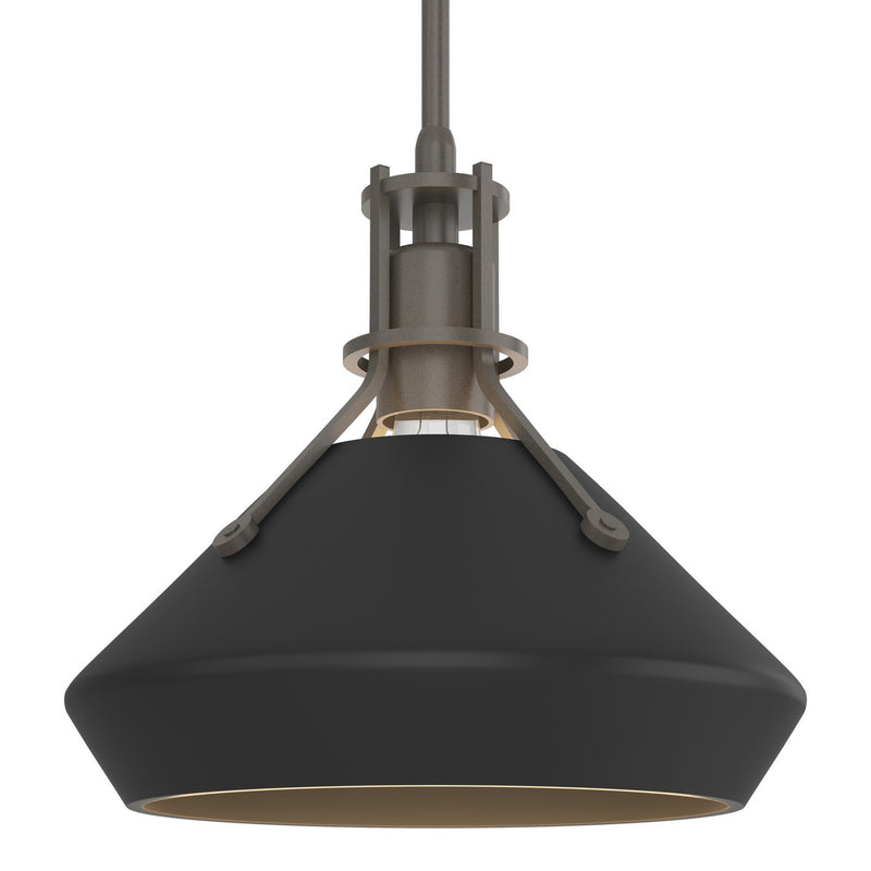 Hubbardton Forge 184251-SKT-MULT-07-10 One Light Mini Pendant, Dark Smoke