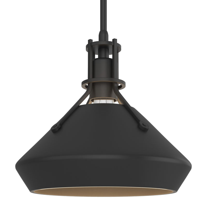 Hubbardton Forge 184251-SKT-MULT-10-10 One Light Mini Pendant, Black