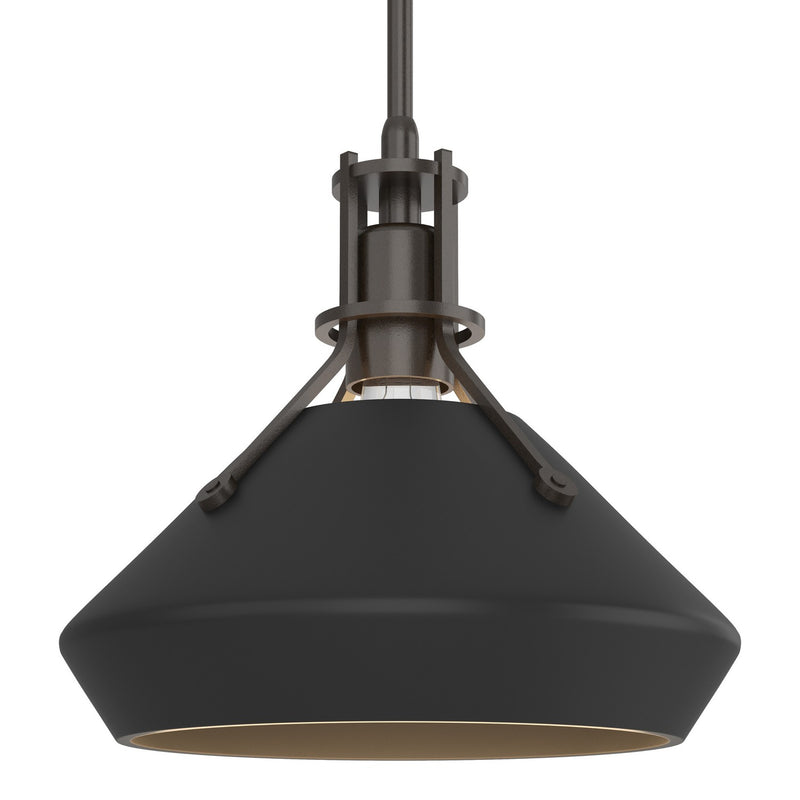 Hubbardton Forge 184251-SKT-MULT-14-10 One Light Mini Pendant, Oil Rubbed Bronze