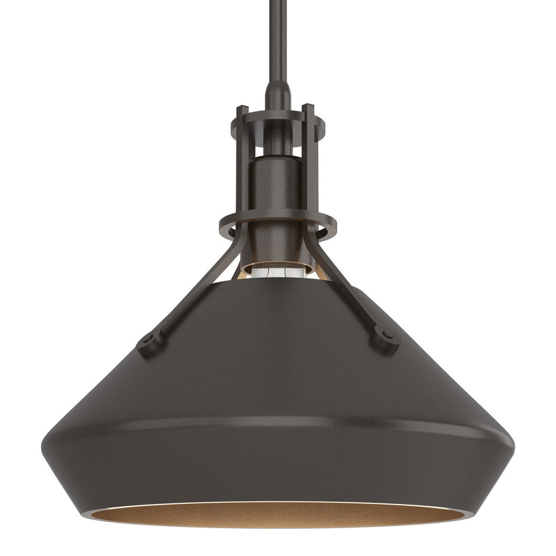Hubbardton Forge 184251-SKT-MULT-14-14 One Light Mini Pendant, Oil Rubbed Bronze