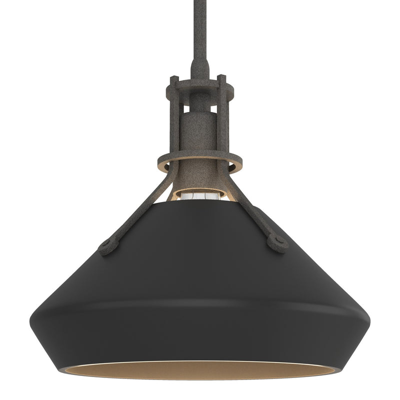 Hubbardton Forge 184251-SKT-MULT-20-10 One Light Mini Pendant, Natural Iron