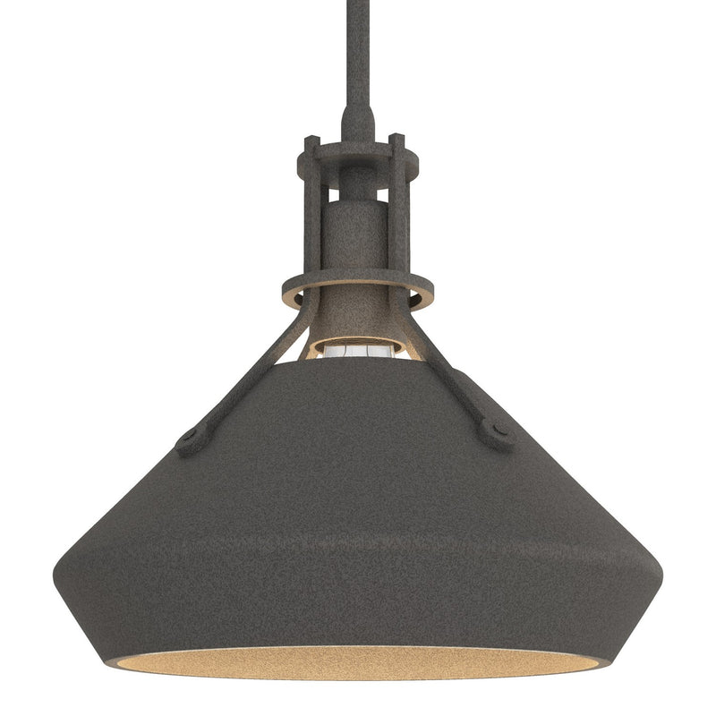 Hubbardton Forge 184251-SKT-MULT-20-20 One Light Mini Pendant, Natural Iron