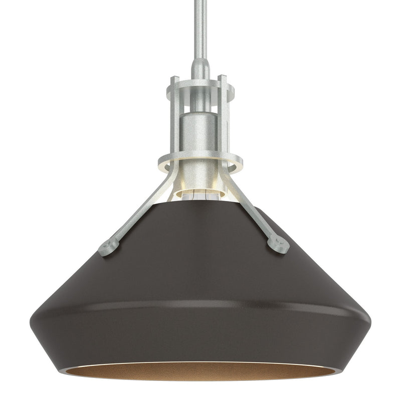 Hubbardton Forge 184251-SKT-MULT-82-14 One Light Mini Pendant, Vintage Platinum