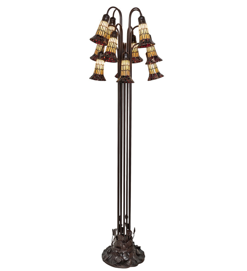 Meyda Tiffany 251698 12 Light Floor Lamp, Mahogany Bronze