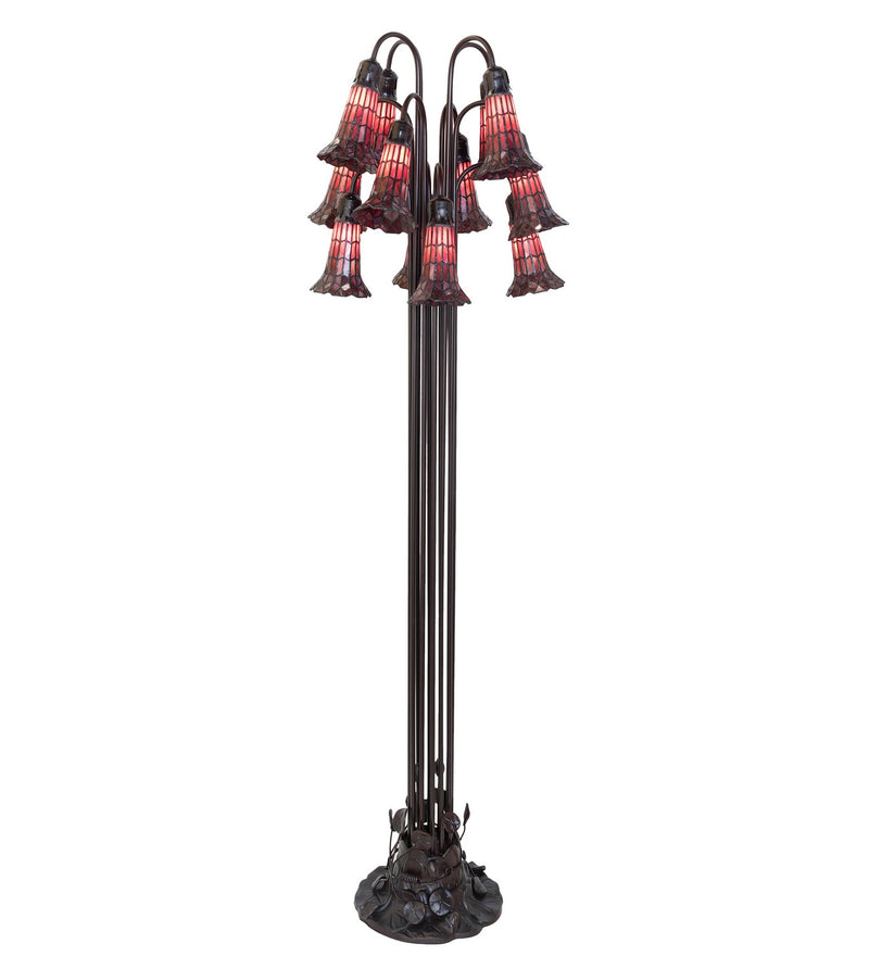 Meyda Tiffany 251704 12 Light Floor Lamp, Mahogany Bronze
