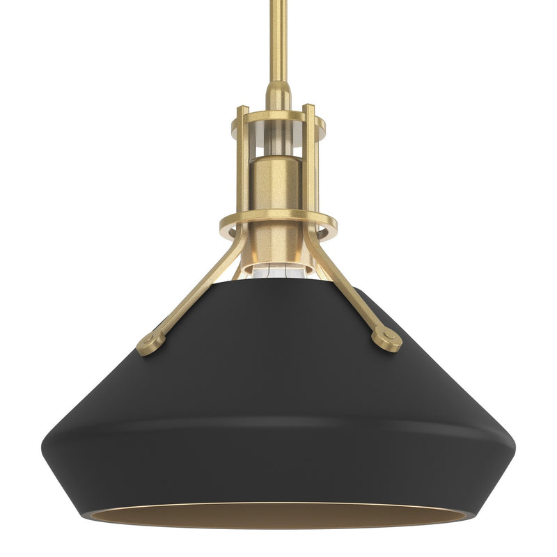 Hubbardton Forge 184251-SKT-MULT-86-10 One Light Mini Pendant, Modern Brass