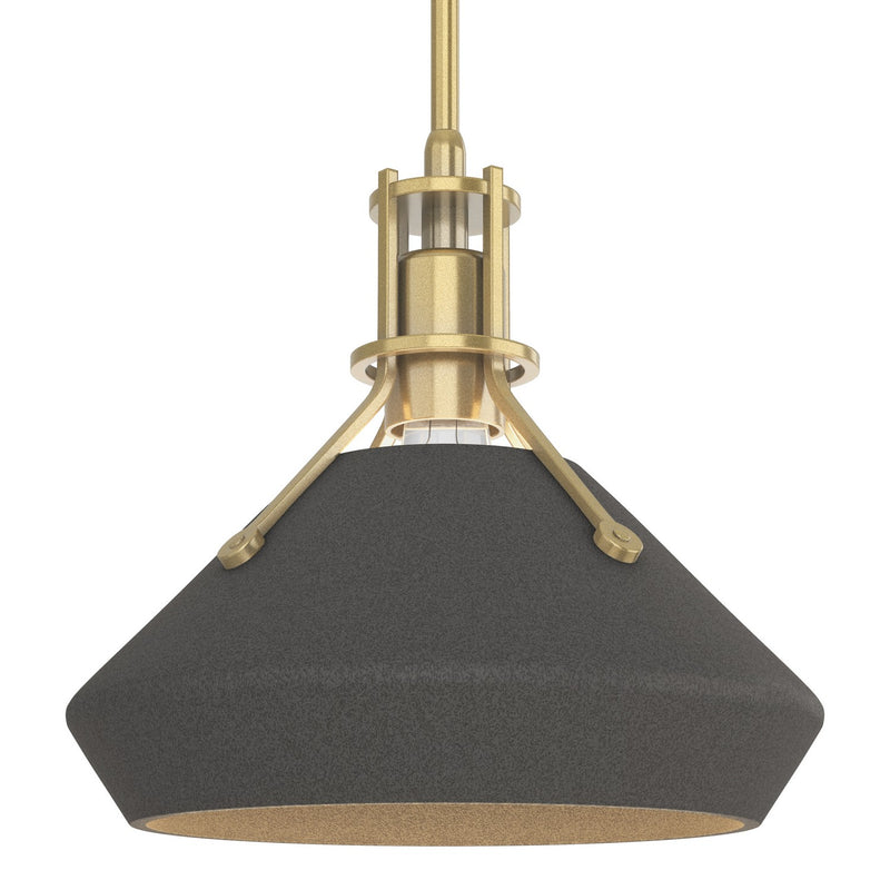 Hubbardton Forge 184251-SKT-MULT-86-20 One Light Mini Pendant, Modern Brass