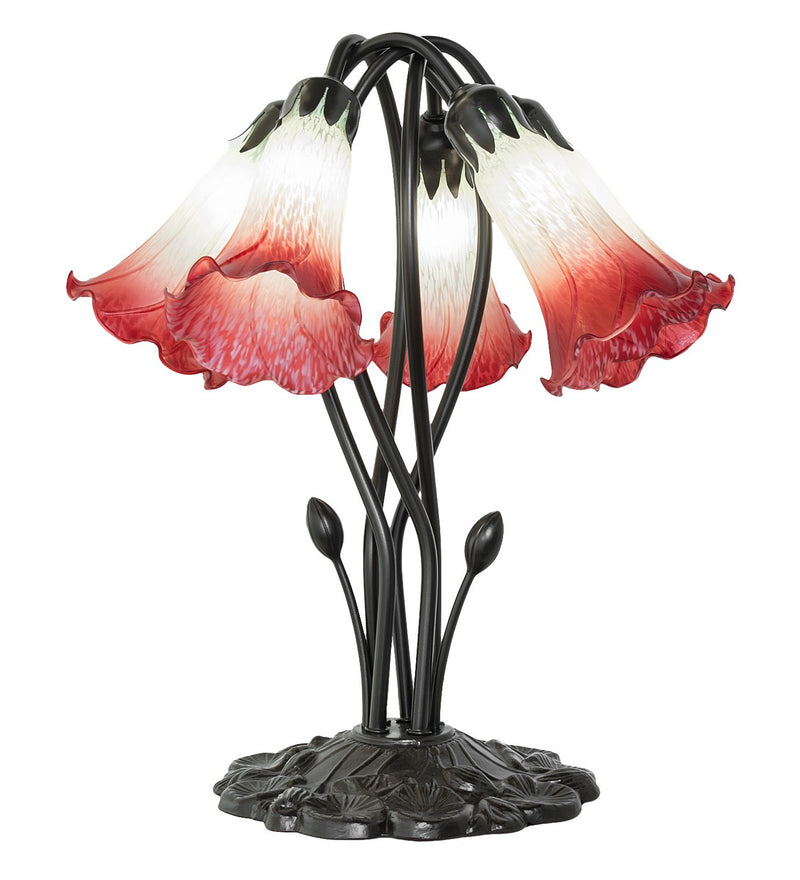 Meyda Tiffany 262214 Five Light Table Lamp, Mahogany Bronze