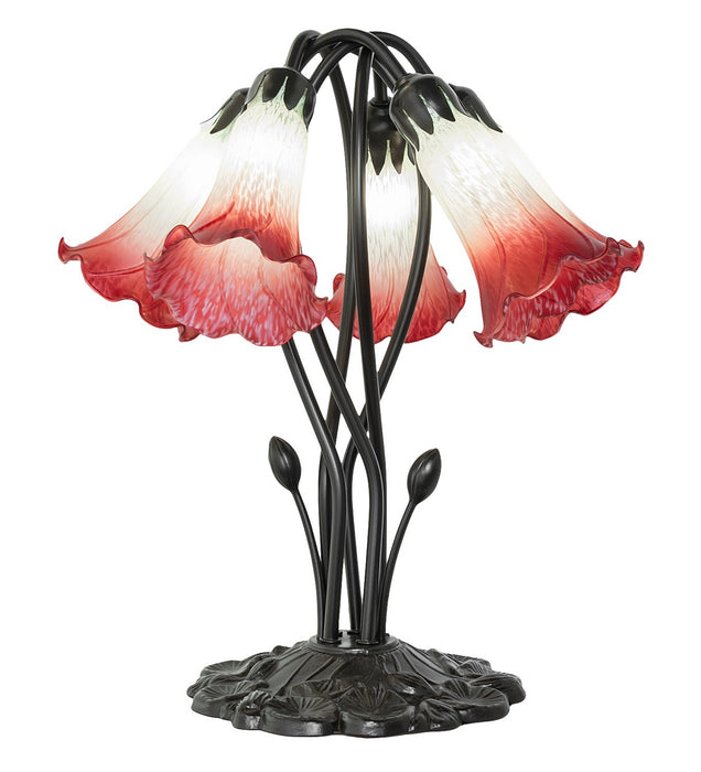 Meyda Tiffany 262214 Five Light Table Lamp, Mahogany Bronze