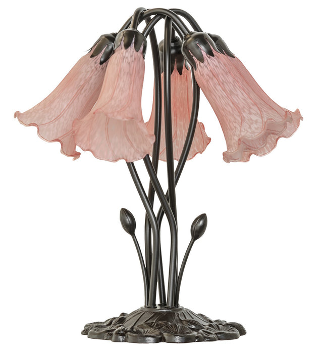 Meyda Tiffany 262216 Five Light Table Lamp, Mahogany Bronze