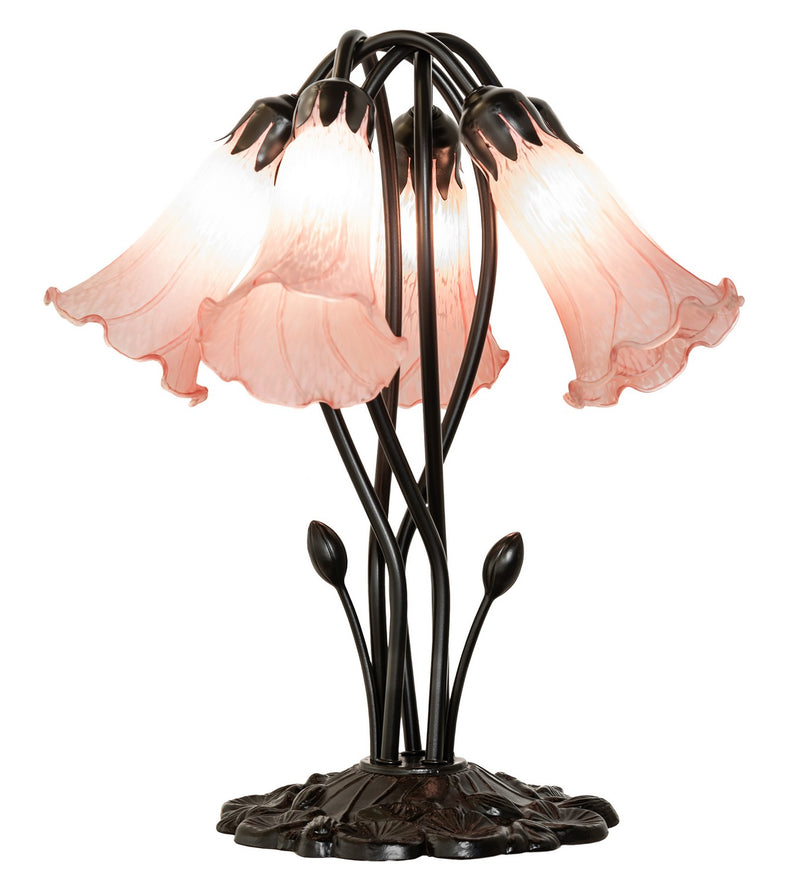 Meyda Tiffany 262216 Five Light Table Lamp, Mahogany Bronze
