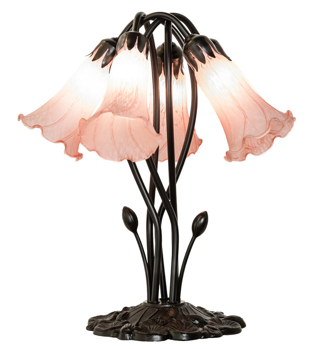 Meyda Tiffany 262216 Five Light Table Lamp, Mahogany Bronze
