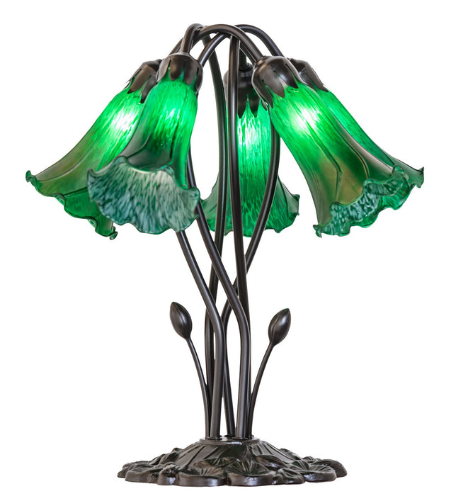 Meyda Tiffany 262219 Five Light Table Lamp, Mahogany Bronze