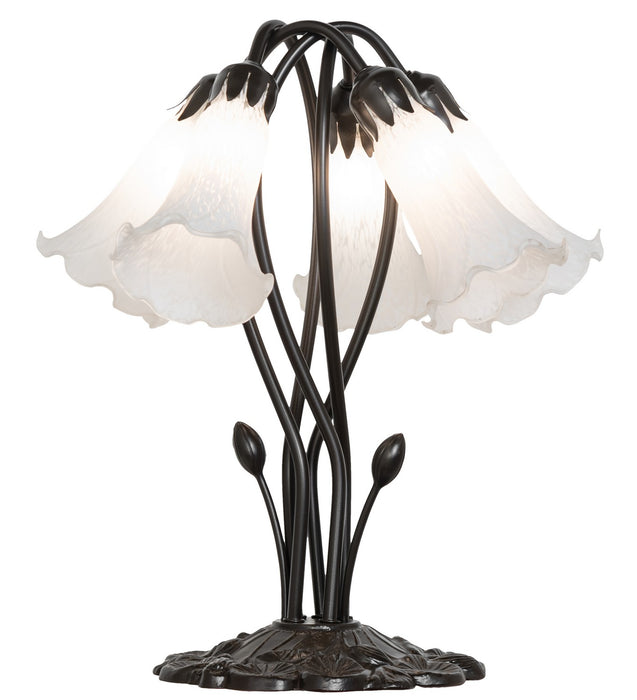Meyda Tiffany 262220 Five Light Table Lamp, Mahogany Bronze