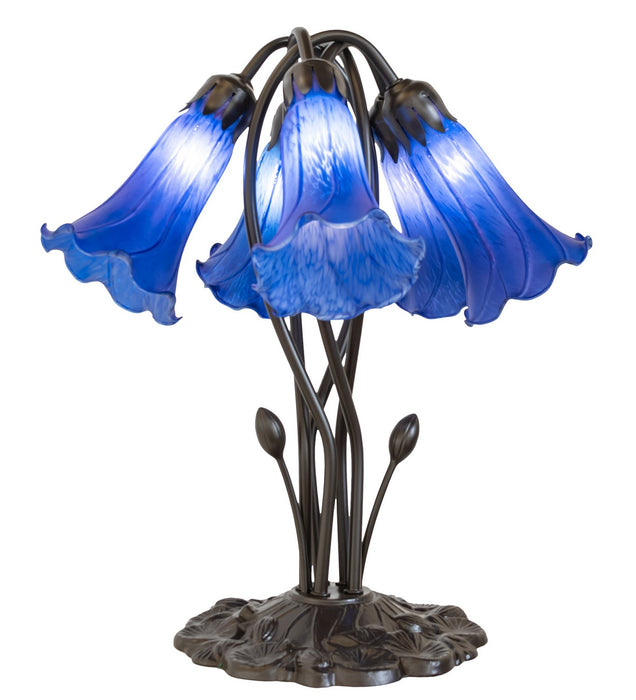 Meyda Tiffany 262221 Five Light Table Lamp, Mahogany Bronze