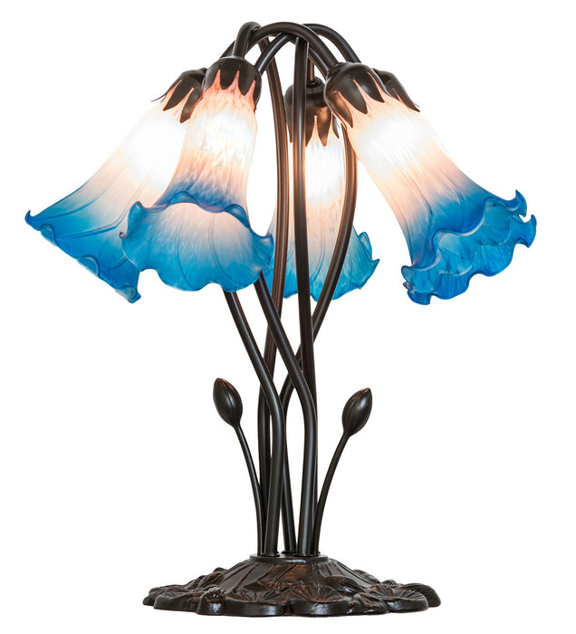 Meyda Tiffany 262223 Five Light Table Lamp, Mahogany Bronze