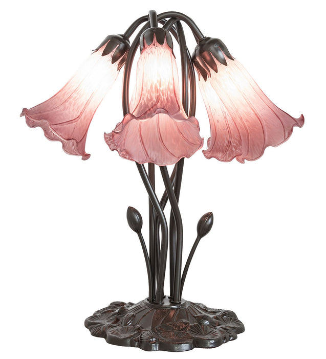 Meyda Tiffany 262224 Five Light Table Lamp, Mahogany Bronze