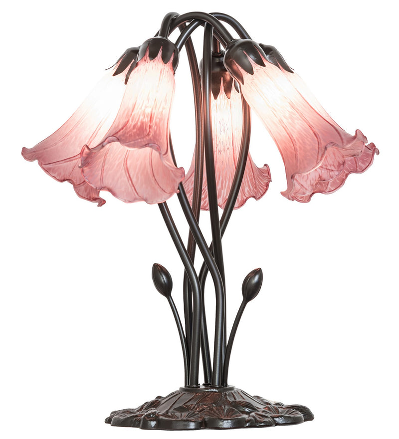 Meyda Tiffany 262224 Five Light Table Lamp, Mahogany Bronze
