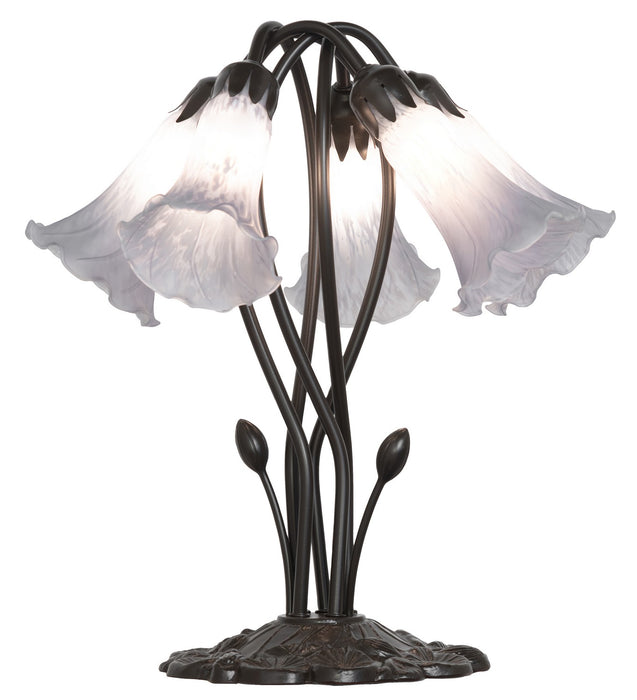 Meyda Tiffany 262225 Five Light Table Lamp, Mahogany Bronze