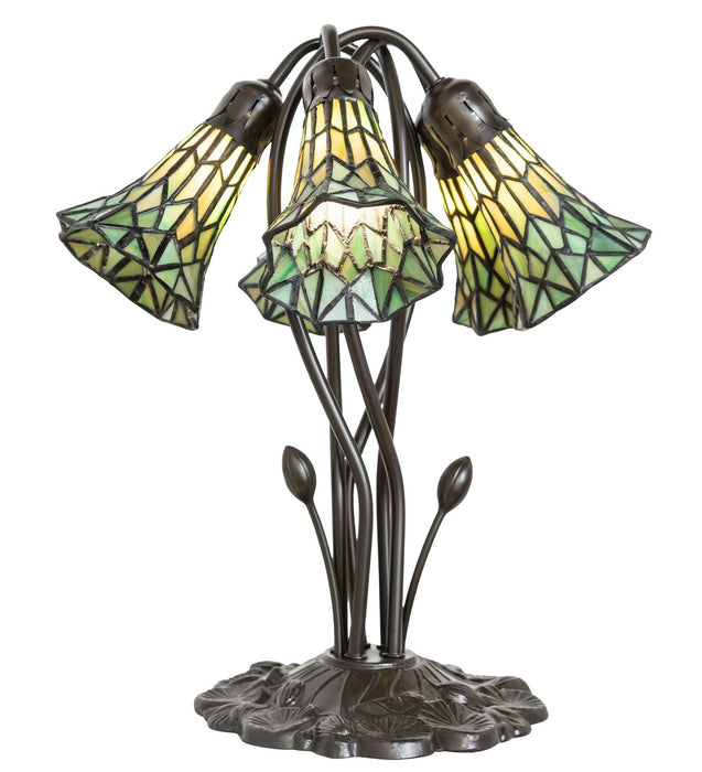 Meyda Tiffany 262230 Five Light Table Lamp, Mahogany Bronze