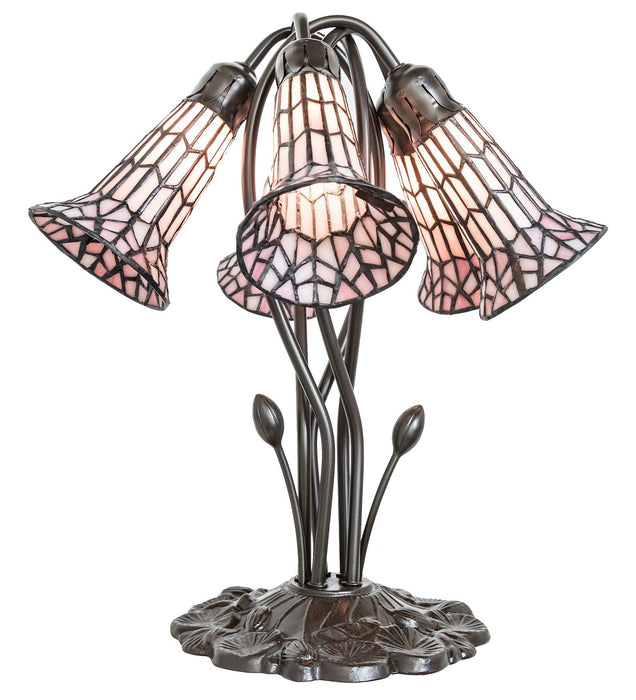 Meyda Tiffany 262231 Five Light Table Lamp, Mahogany Bronze