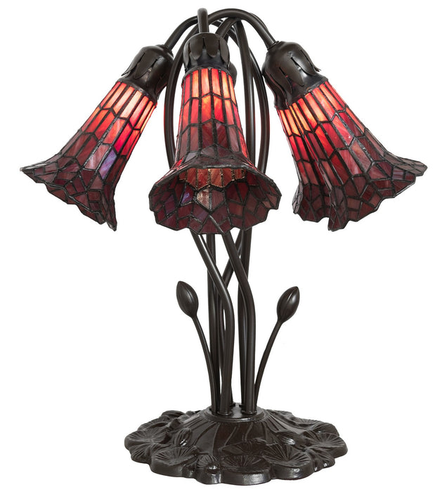 Meyda Tiffany 262233 Five Light Table Lamp, Mahogany Bronze