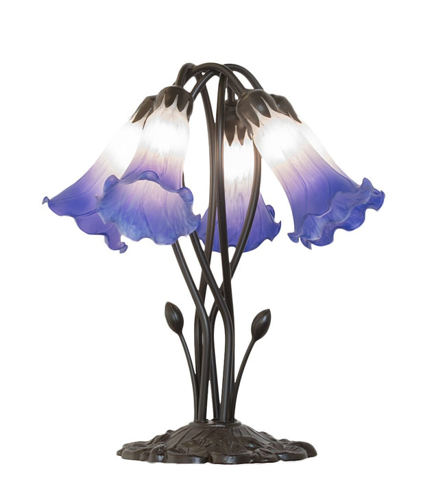 Meyda Tiffany 262235 Five Light Table Lamp, Mahogany Bronze
