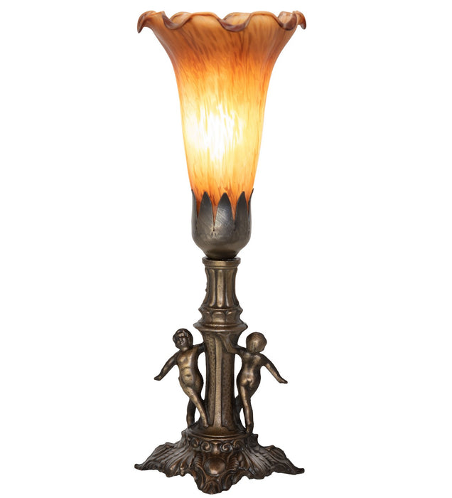 Meyda Tiffany 262933 One Light Mini Lamp, Antique Brass